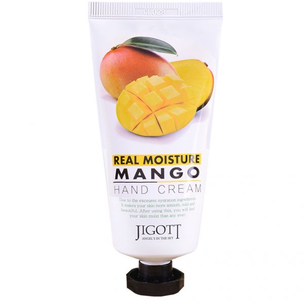 Real Moisture MANGO Hand Cream absorbs without leaving a sticky feeling. Jigott 100 ml
